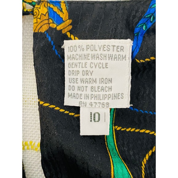 Vintage La Chine Classic by Galinda Wang Regency Blouse Womens 10 Classic Luxe - Picture 10 of 10